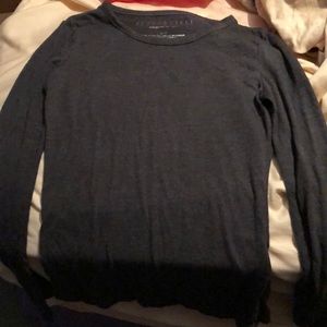 long sleeve grey shirt